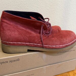 Red Suede Moccasins